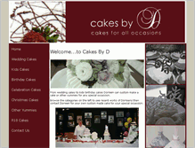 Tablet Screenshot of cakesbyd.co.nz